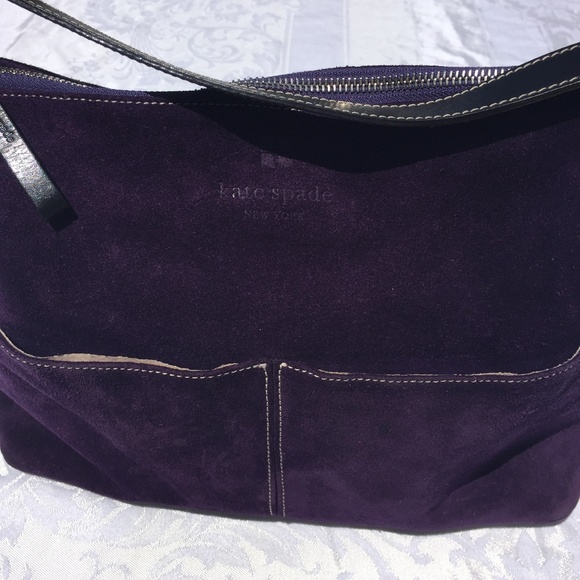 Kate Spade Seude Shoulder Hobo Purple - Picture 5 of 8